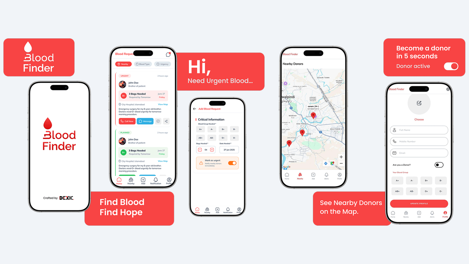 Blood Finder: Making Blood Donation Simple, Fast, and Life-Saving